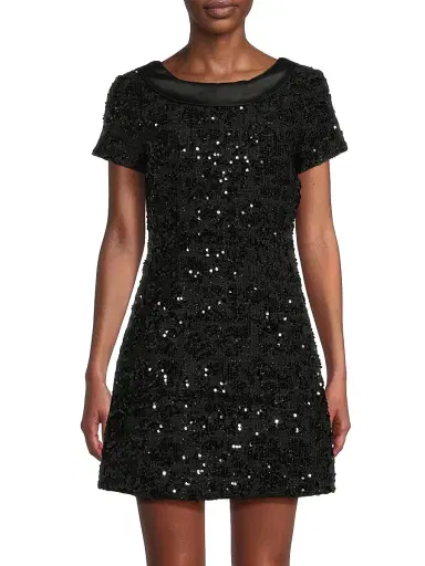 Likely Women's Naomi Sequined Minidress - Black - Size 12 | Thumbnail 3 Likely Women's Naomi Sequined Minidress - Black - Size 12 | Thumbnail 3