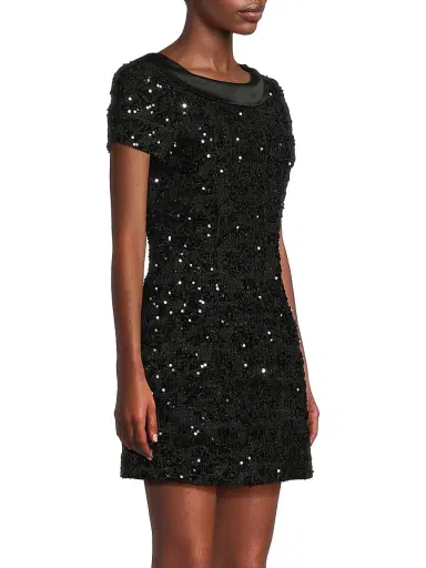 Likely Women's Naomi Sequined Minidress - Black - Size 12 | Thumbnail 4 Likely Women's Naomi Sequined Minidress - Black - Size 12 | Thumbnail 4