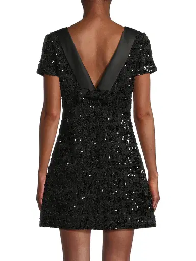 Likely Women's Naomi Sequined Minidress - Black - Size 12 | Thumbnail 5 Likely Women's Naomi Sequined Minidress - Black - Size 12 | Thumbnail 5