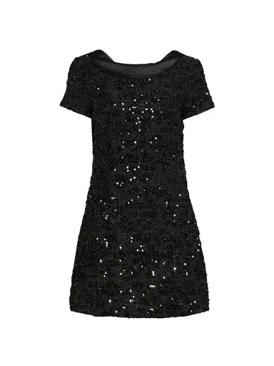 Likely Women's Naomi Sequined Minidress - Black - Size 12 | Thumbnail 1 Likely Women's Naomi Sequined Minidress - Black - Size 12 | Thumbnail 1