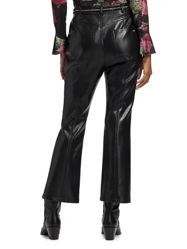 Cinq à Sept Women's Lise Chain Faux-Leather Pants - Black | Thumbnail 5 Cinq à Sept Women's Lise Chain Faux-Leather Pants - Black | Thumbnail 5