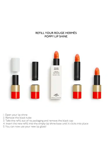 HERMÈS Women's Rouge Hermes Lip Shine Refill | Thumbnail 4 HERMÈS Women's Rouge Hermes Lip Shine Refill | Thumbnail 4