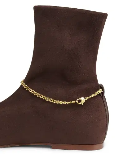 Maria Luca Women's Norma Square Toe Chain Booties - Dark Brown - Size 10 | Thumbnail 5 Maria Luca Women's Norma Square Toe Chain Booties - Dark Brown - Size 10 | Thumbnail 5