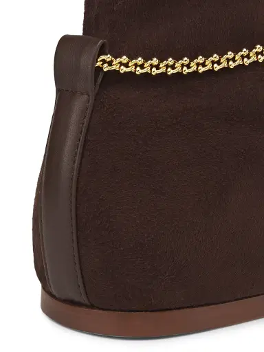 Maria Luca Women's Norma Square Toe Chain Booties - Dark Brown - Size 10 | Thumbnail 6 Maria Luca Women's Norma Square Toe Chain Booties - Dark Brown - Size 10 | Thumbnail 6