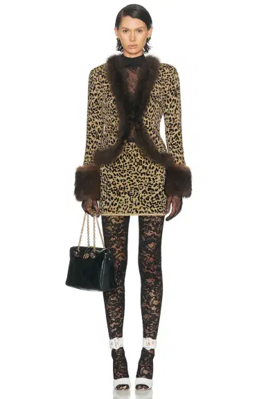 Valentino Animalier Jacquard Skirt | Thumbnail 5 Valentino Animalier Jacquard Skirt | Thumbnail 5
