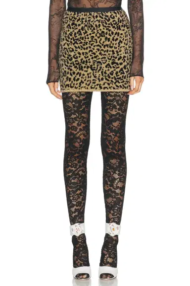 Valentino Animalier Jacquard Skirt | Thumbnail 1 Valentino Animalier Jacquard Skirt | Thumbnail 1