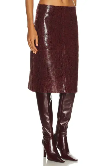 RÓHE Snake Leather Skirt | Thumbnail 2 RÓHE Snake Leather Skirt | Thumbnail 2