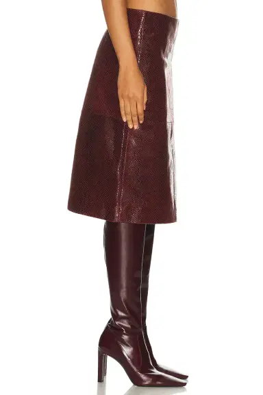 RÓHE Snake Leather Skirt | Thumbnail 3 RÓHE Snake Leather Skirt | Thumbnail 3
