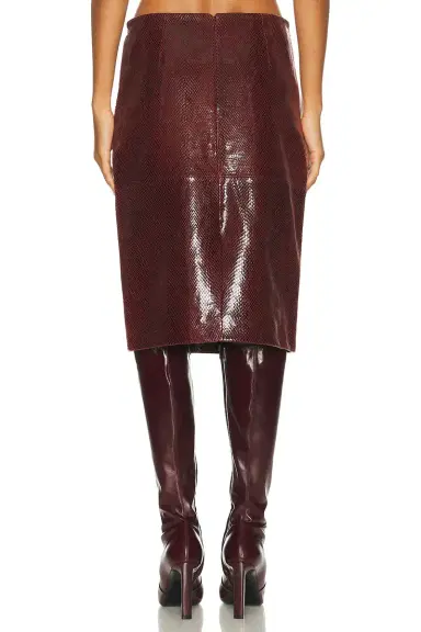 RÓHE Snake Leather Skirt | Thumbnail 4 RÓHE Snake Leather Skirt | Thumbnail 4