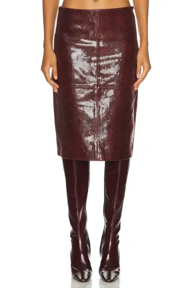 RÓHE Snake Leather Skirt | Thumbnail 1 RÓHE Snake Leather Skirt | Thumbnail 1