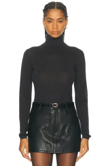 RENGGLI Cashmere Silk Fitted Turtleneck Sweater | Thumbnail 1 RENGGLI Cashmere Silk Fitted Turtleneck Sweater | Thumbnail 1
