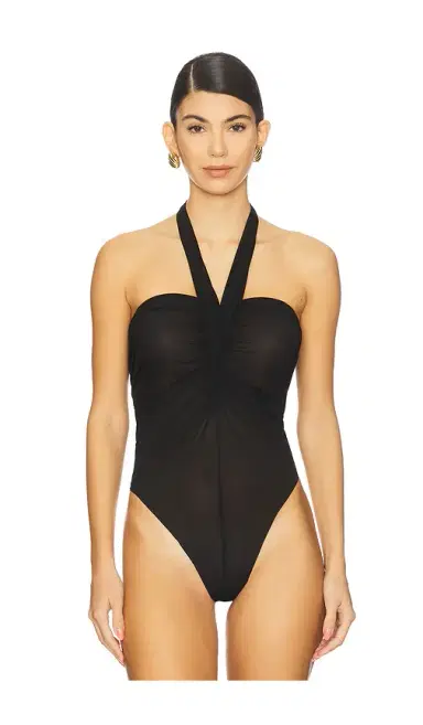 Atlein Strap Halter Neck Bodysuit | Thumbnail 2 Atlein Strap Halter Neck Bodysuit | Thumbnail 2