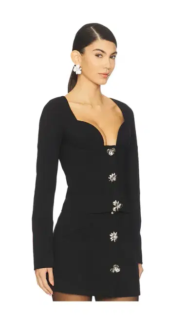 BLUMARINE Crepe Double Top | Thumbnail 2 BLUMARINE Crepe Double Top | Thumbnail 2