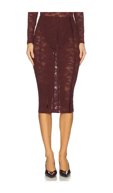 fleur du mal Le Stretch Pencil Skirt | Thumbnail 1 fleur du mal Le Stretch Pencil Skirt | Thumbnail 1