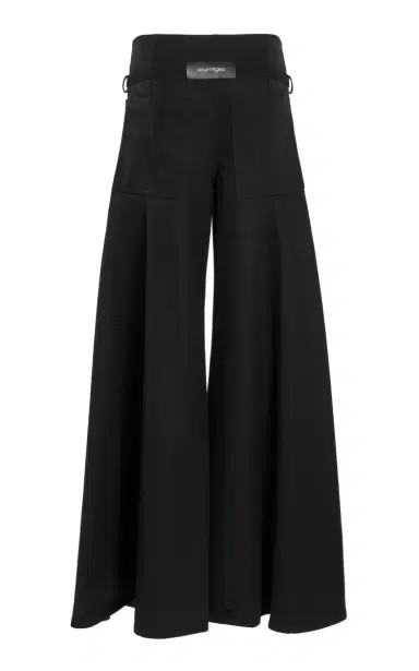 Courrèges Belted Cotton Palazzo Pants | Thumbnail 6 Courrèges Belted Cotton Palazzo Pants | Thumbnail 6