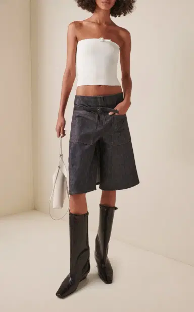 Courrèges Buckle-Detailed Knit Tube Top | Thumbnail 3 Courrèges Buckle-Detailed Knit Tube Top | Thumbnail 3