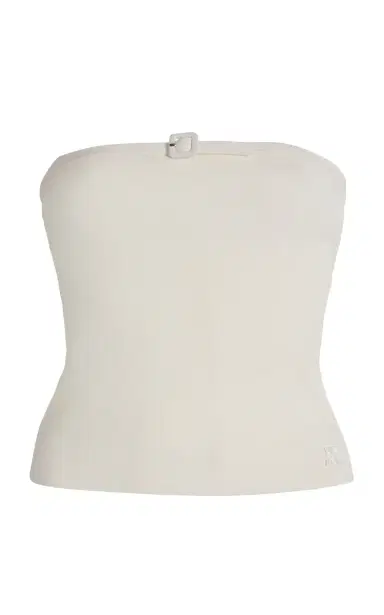 Courrèges Buckle-Detailed Knit Tube Top | Thumbnail 1 Courrèges Buckle-Detailed Knit Tube Top | Thumbnail 1