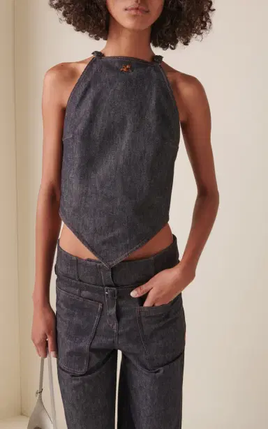 Courrèges Denim Top | Thumbnail 2 Courrèges Denim Top | Thumbnail 2