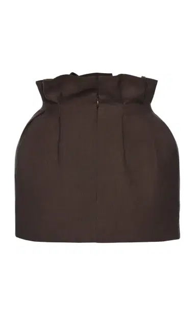 Magda Butrym Paperbag-Waist Linen-Blend Mini Skirt | Thumbnail 5 Magda Butrym Paperbag-Waist Linen-Blend Mini Skirt | Thumbnail 5