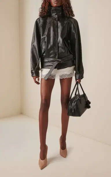 Magda Butrym Lace-Trimmed Mini Skirt | Thumbnail 2 Magda Butrym Lace-Trimmed Mini Skirt | Thumbnail 2