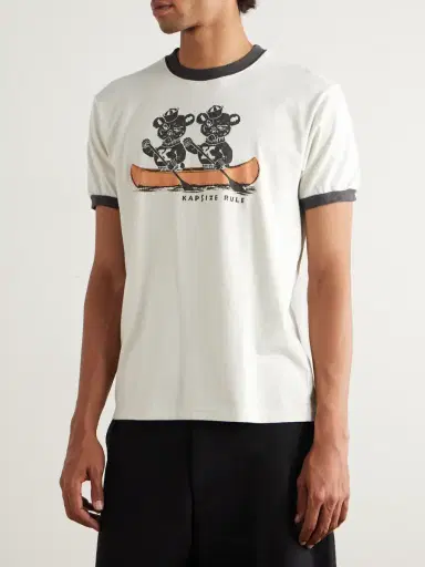 KAPITAL Slim-Fit Printed Cotton-Jersey T-Shirt - Men | Thumbnail 3 KAPITAL Slim-Fit Printed Cotton-Jersey T-Shirt - Men | Thumbnail 3