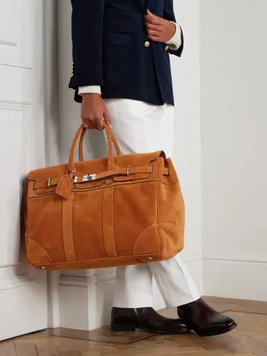 Brunello Cucinelli Suede Weekend Bag - Men | Thumbnail 2 Brunello Cucinelli Suede Weekend Bag - Men | Thumbnail 2