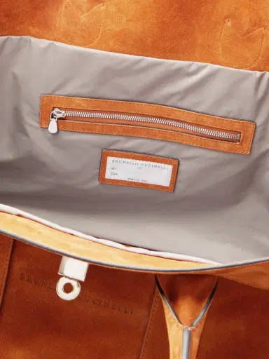 Brunello Cucinelli Suede Weekend Bag - Men | Thumbnail 5 Brunello Cucinelli Suede Weekend Bag - Men | Thumbnail 5