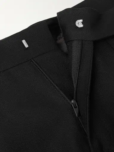 Brunello Cucinelli Tapered Pleated Satin-Trimmed Silk, Wool and Mohair-Blend Trousers - Men | Thumbnail 6 Brunello Cucinelli Tapered Pleated Satin-Trimmed Silk, Wool and Mohair-Blend Trousers - Men | Thumbnail 6