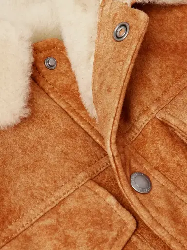 Brunello Cucinelli Shearling-Trimmed Suede Trucker Jacket - Men | Thumbnail 5 Brunello Cucinelli Shearling-Trimmed Suede Trucker Jacket - Men | Thumbnail 5