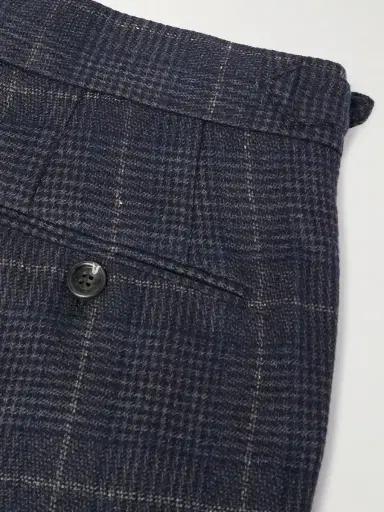 Brunello Cucinelli Straight-Leg Checked Cashmere and Wool-Blend Suit Trousers - Men | Thumbnail 5 Brunello Cucinelli Straight-Leg Checked Cashmere and Wool-Blend Suit Trousers - Men | Thumbnail 5