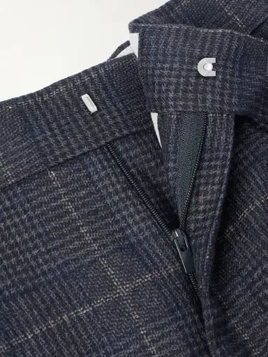 Brunello Cucinelli Straight-Leg Checked Cashmere and Wool-Blend Suit Trousers - Men | Thumbnail 6 Brunello Cucinelli Straight-Leg Checked Cashmere and Wool-Blend Suit Trousers - Men | Thumbnail 6