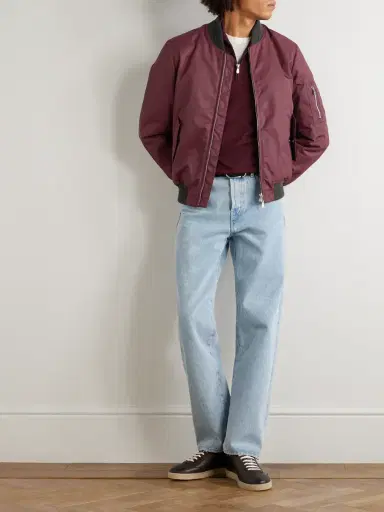 Brunello Cucinelli Padded Cashmere-Trimmed Shell Bomber Jacket - Men | Thumbnail 2 Brunello Cucinelli Padded Cashmere-Trimmed Shell Bomber Jacket - Men | Thumbnail 2