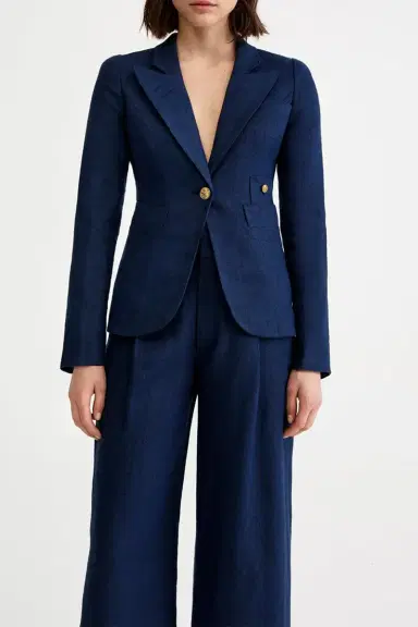 SMYTHE Classic Duchess Blazer - Navy | Thumbnail 2 SMYTHE Classic Duchess Blazer - Navy | Thumbnail 2