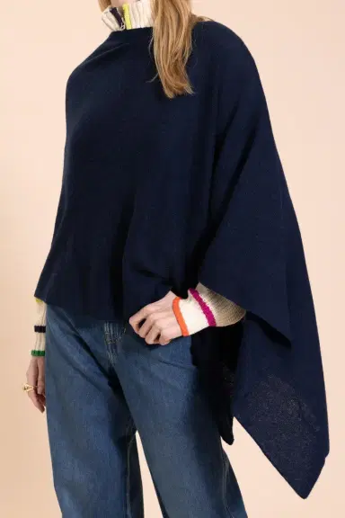 MINNIE ROSE Ruana Cashmere Poncho Cape | Thumbnail 2 MINNIE ROSE Ruana Cashmere Poncho Cape | Thumbnail 2