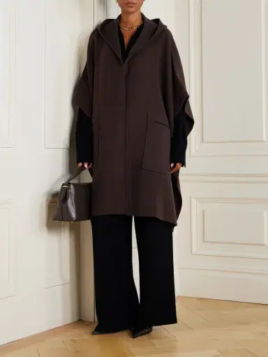 Allude Hooded Wool And Cashmere-blend Cape | Thumbnail 2 Allude Hooded Wool And Cashmere-blend Cape | Thumbnail 2