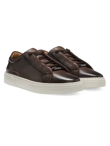 BOSS Men's Gary Trainer Sneakers with Hidden Laces - Brown | Thumbnail 2 BOSS Men's Gary Trainer Sneakers with Hidden Laces - Brown | Thumbnail 2