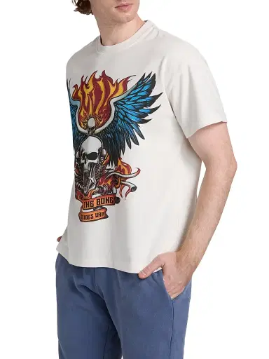 Who Decides War Men's Bad to the Bone Jersey Crewneck T-shirt | Thumbnail 4 Who Decides War Men's Bad to the Bone Jersey Crewneck T-shirt | Thumbnail 4