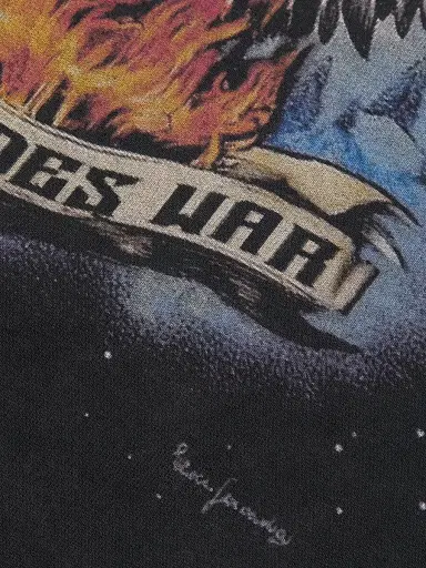 Who Decides War Men's Moon Jersey Graphic Washed Cotton T-Shirt - Coal - Size XXL | Thumbnail 7 Who Decides War Men's Moon Jersey Graphic Washed Cotton T-Shirt - Coal - Size XXL | Thumbnail 7