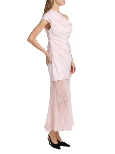 SIMKHAI Women's Ammalie Combo Midi-Dress - Blush | Thumbnail 4 SIMKHAI Women's Ammalie Combo Midi-Dress - Blush | Thumbnail 4