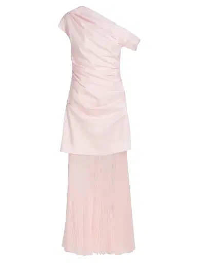 SIMKHAI Women's Ammalie Combo Midi-Dress - Blush | Thumbnail 1 SIMKHAI Women's Ammalie Combo Midi-Dress - Blush | Thumbnail 1
