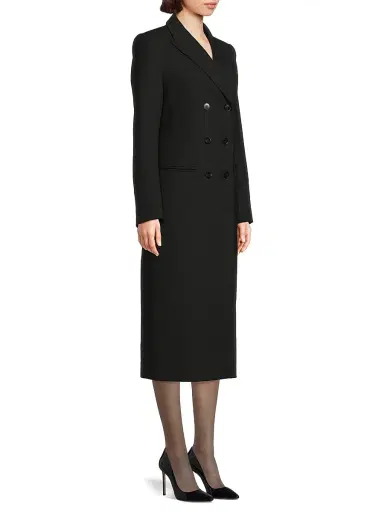 Rue Sophie Women's Lorde Stretch-Wool Double-Breasted Coat - Black - Size XL | Thumbnail 4 Rue Sophie Women's Lorde Stretch-Wool Double-Breasted Coat - Black - Size XL | Thumbnail 4