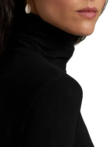 Polo Ralph Lauren Women's Rib-Knit Turtleneck Top | Thumbnail 5 Polo Ralph Lauren Women's Rib-Knit Turtleneck Top | Thumbnail 5