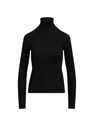 Polo Ralph Lauren Women's Rib-Knit Turtleneck Top | Thumbnail 1 Polo Ralph Lauren Women's Rib-Knit Turtleneck Top | Thumbnail 1