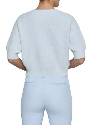 L'Agence Women's Guinevere Crop Sweater - Pale Mist Blue - Size XL | Thumbnail 5 L'Agence Women's Guinevere Crop Sweater - Pale Mist Blue - Size XL | Thumbnail 5