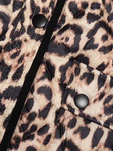 If Only Studio Women's Leopard-Print Quilted Jacket | Thumbnail 7 If Only Studio Women's Leopard-Print Quilted Jacket | Thumbnail 7