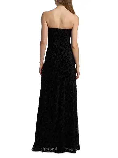 Halston Women's Anastasia Embroidered Gown - Black | Thumbnail 5 Halston Women's Anastasia Embroidered Gown - Black | Thumbnail 5