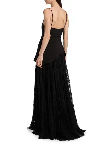AMUR Women's Leighton Pleated Gown - Black | Thumbnail 5 AMUR Women's Leighton Pleated Gown - Black | Thumbnail 5