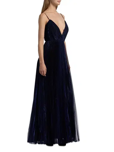 Halston Women's Rosalie Chiffon Devoré Floor-Length Gown - Sapphire Stone - Size 14 | Thumbnail 4 Halston Women's Rosalie Chiffon Devoré Floor-Length Gown - Sapphire Stone - Size 14 | Thumbnail 4