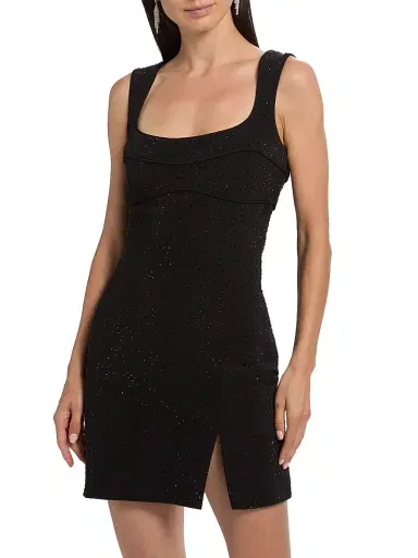 AMUR Women's Vinny Crystal Minidress - Black | Thumbnail 3 AMUR Women's Vinny Crystal Minidress - Black | Thumbnail 3