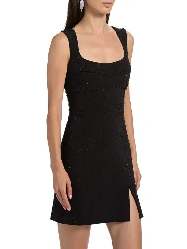 AMUR Women's Vinny Crystal Minidress - Black | Thumbnail 4 AMUR Women's Vinny Crystal Minidress - Black | Thumbnail 4